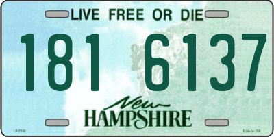 NH license plate 1816137