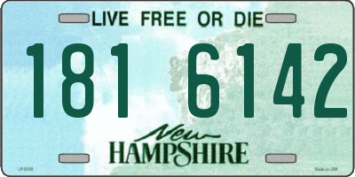 NH license plate 1816142