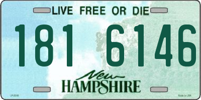 NH license plate 1816146