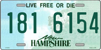 NH license plate 1816154