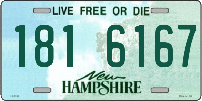 NH license plate 1816167