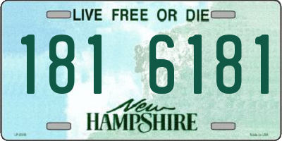 NH license plate 1816181