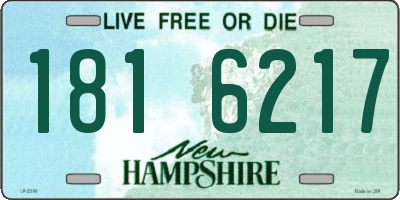 NH license plate 1816217