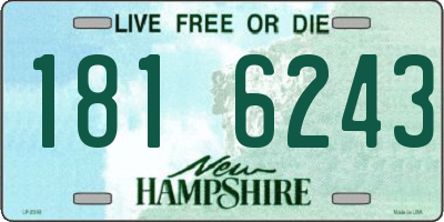 NH license plate 1816243