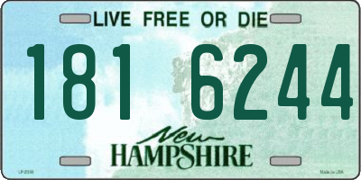 NH license plate 1816244