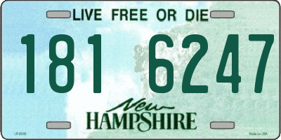 NH license plate 1816247