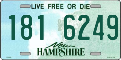 NH license plate 1816249
