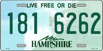 NH license plate 1816262