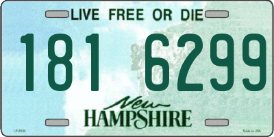 NH license plate 1816299