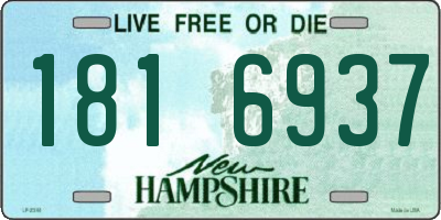 NH license plate 1816937
