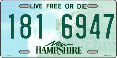 NH license plate 1816947