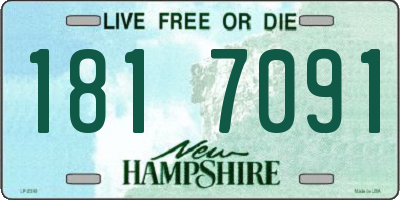 NH license plate 1817091