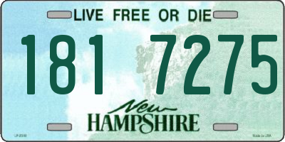 NH license plate 1817275