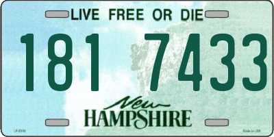 NH license plate 1817433