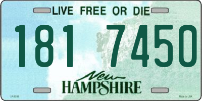 NH license plate 1817450