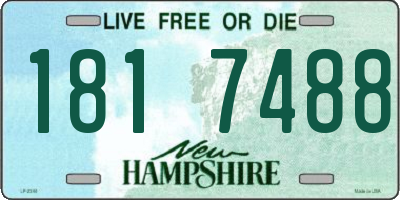 NH license plate 1817488