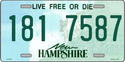 NH license plate 1817587
