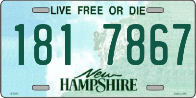 NH license plate 1817867