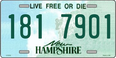 NH license plate 1817901