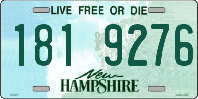 NH license plate 1819276
