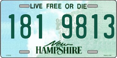 NH license plate 1819813