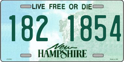 NH license plate 1821854
