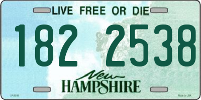 NH license plate 1822538