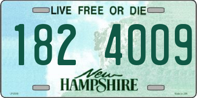 NH license plate 1824009