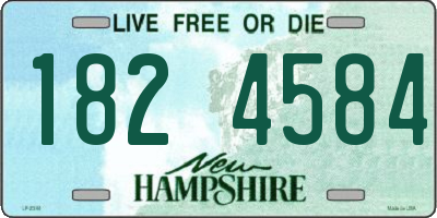 NH license plate 1824584