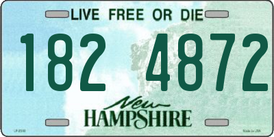 NH license plate 1824872