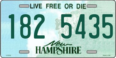 NH license plate 1825435