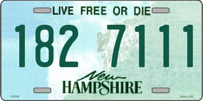 NH license plate 1827111