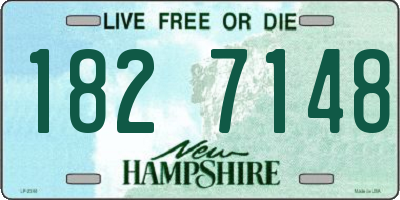 NH license plate 1827148
