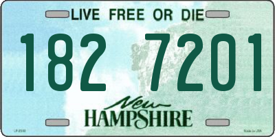 NH license plate 1827201