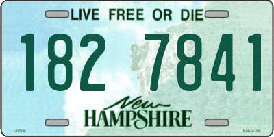 NH license plate 1827841