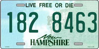 NH license plate 1828463