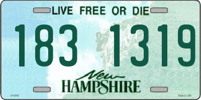 NH license plate 1831319