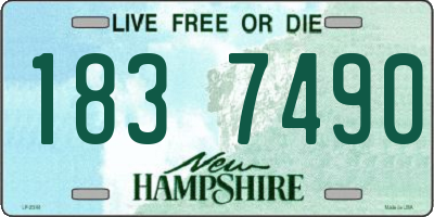 NH license plate 1837490