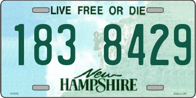 NH license plate 1838429