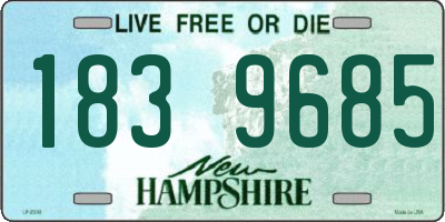 NH license plate 1839685
