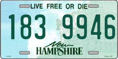 NH license plate 1839946