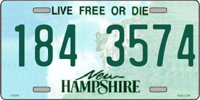NH license plate 1843574