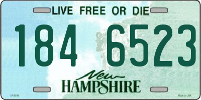 NH license plate 1846523