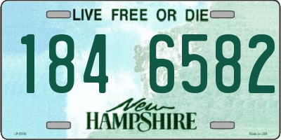 NH license plate 1846582