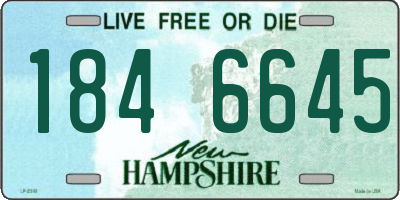 NH license plate 1846645