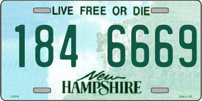 NH license plate 1846669
