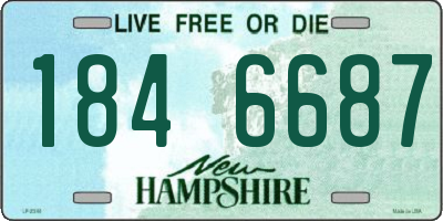 NH license plate 1846687