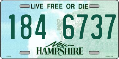 NH license plate 1846737