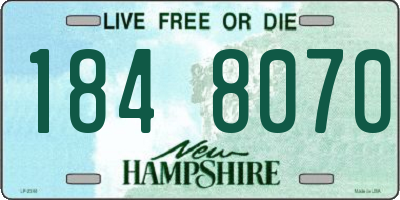 NH license plate 1848070