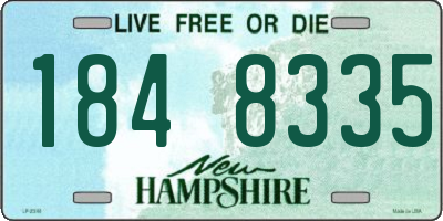 NH license plate 1848335
